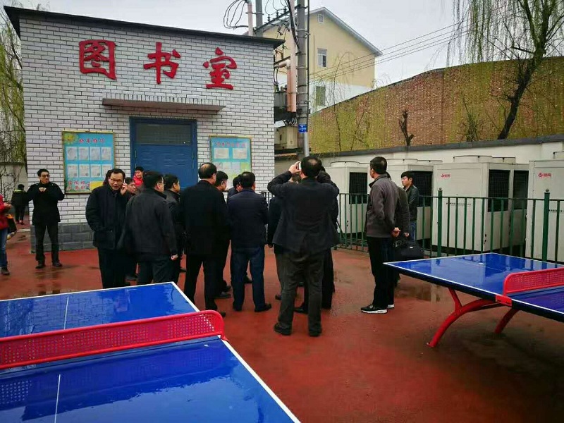 河北省政府視察學(xué)校煤改空氣源熱泵